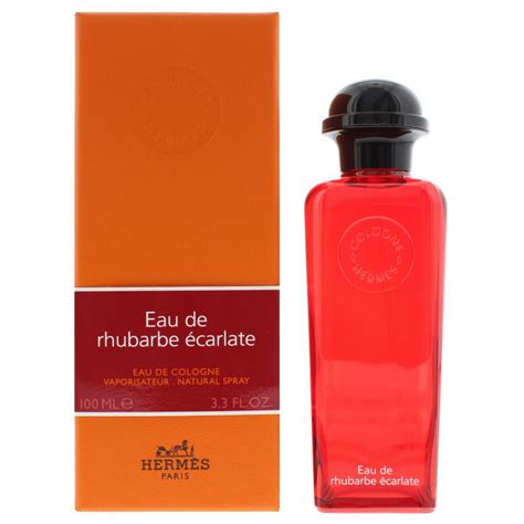 eau de rhubarbe ecarlate hermes 100ml|Hermes perfume red bottle.